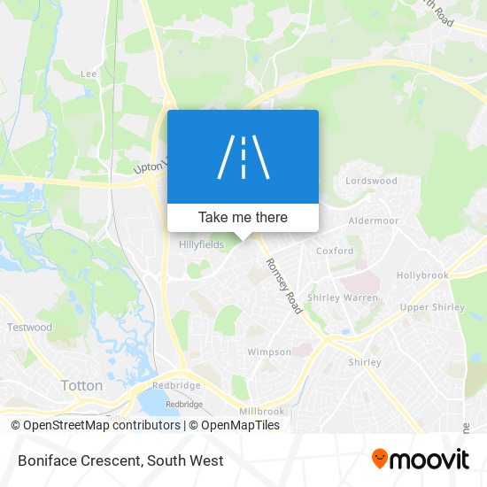 Boniface Crescent map