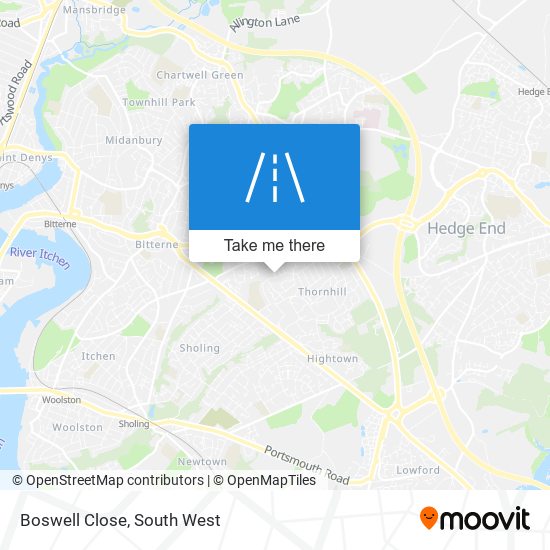 Boswell Close map