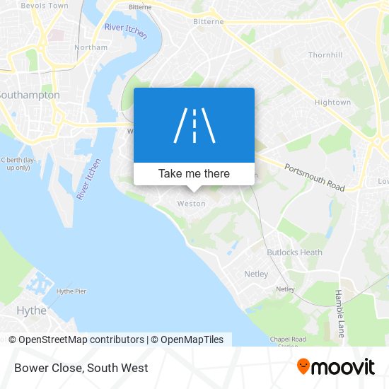 Bower Close map
