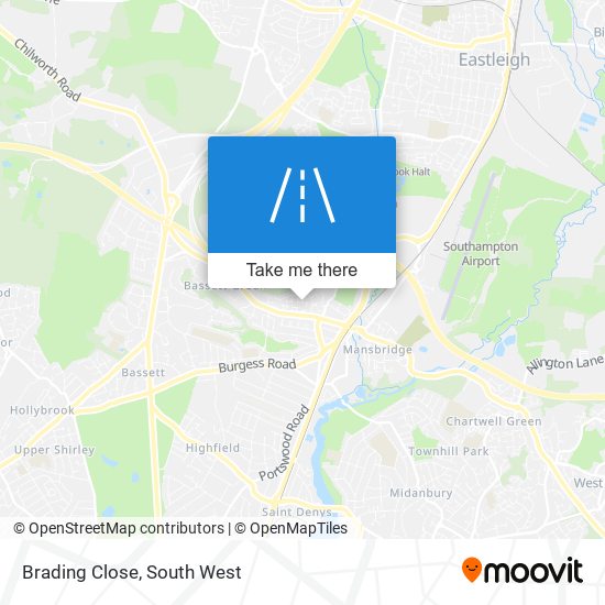 Brading Close map