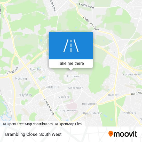 Brambling Close map