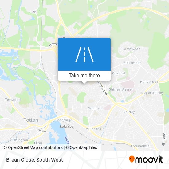 Brean Close map