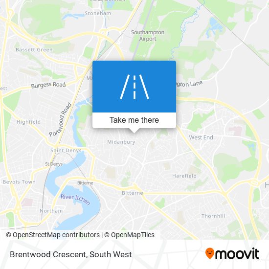 Brentwood Crescent map