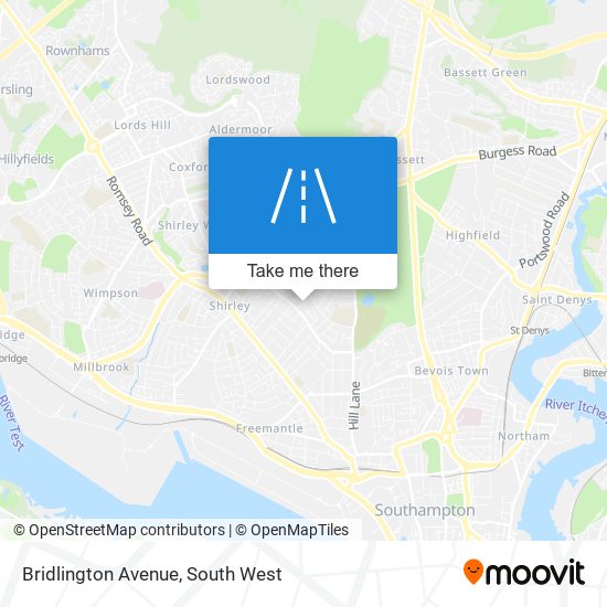 Bridlington Avenue map