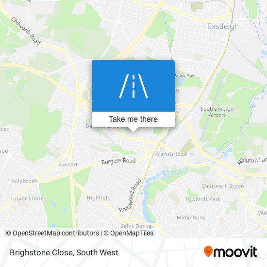 Brighstone Close map