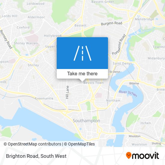 Brighton Road map