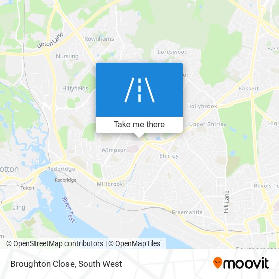 Broughton Close map