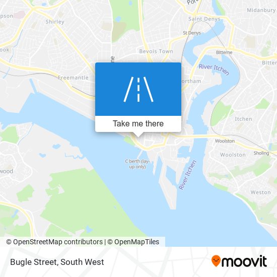 Bugle Street map