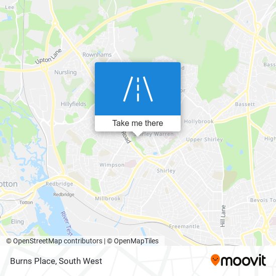 Burns Place map