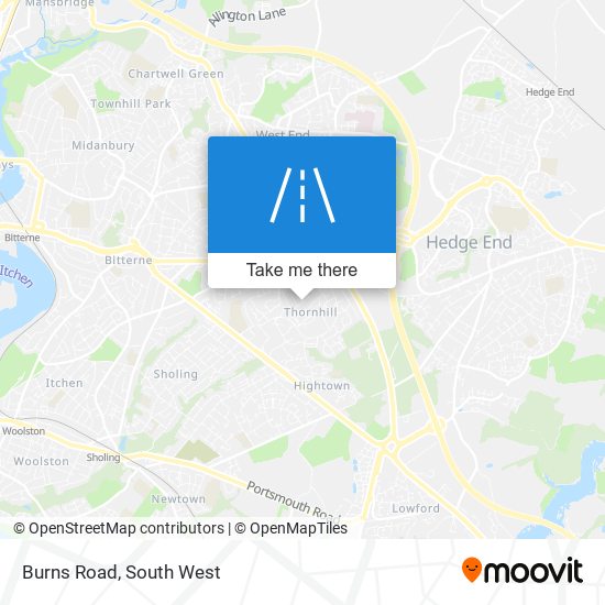 Burns Road map