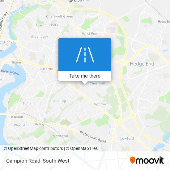 Campion Road map