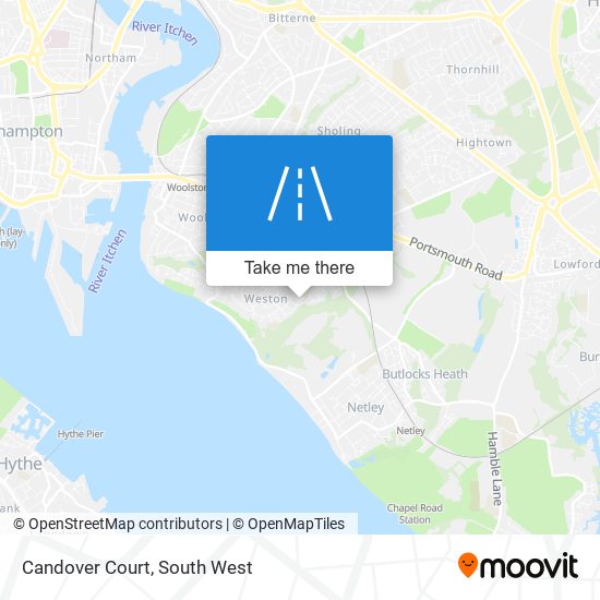 Candover Court map