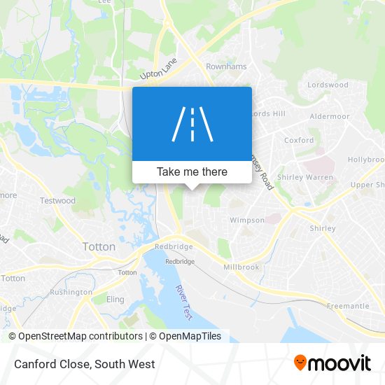 Canford Close map