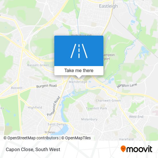 Capon Close map