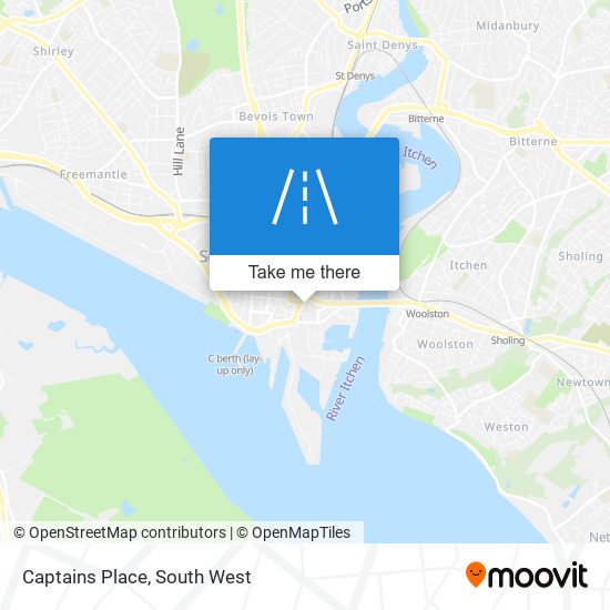 Captains Place map