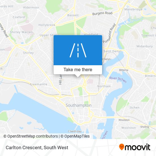 Carlton Crescent map