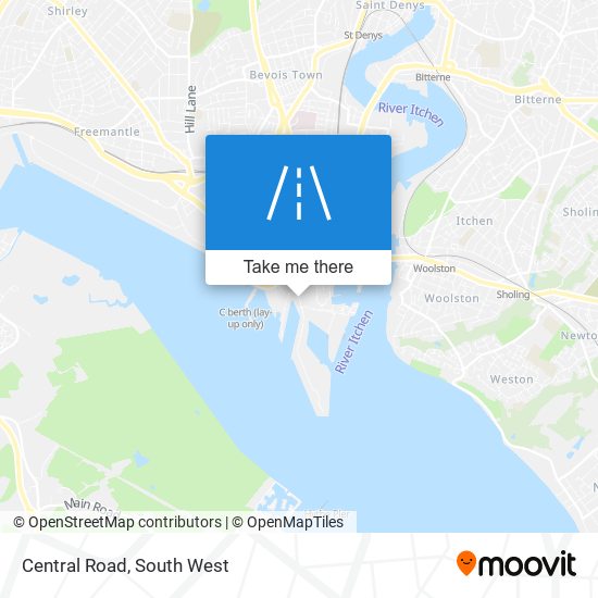 Central Road map