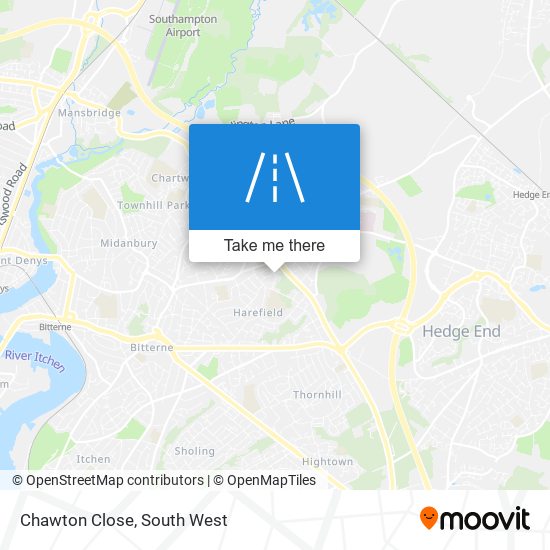 Chawton Close map