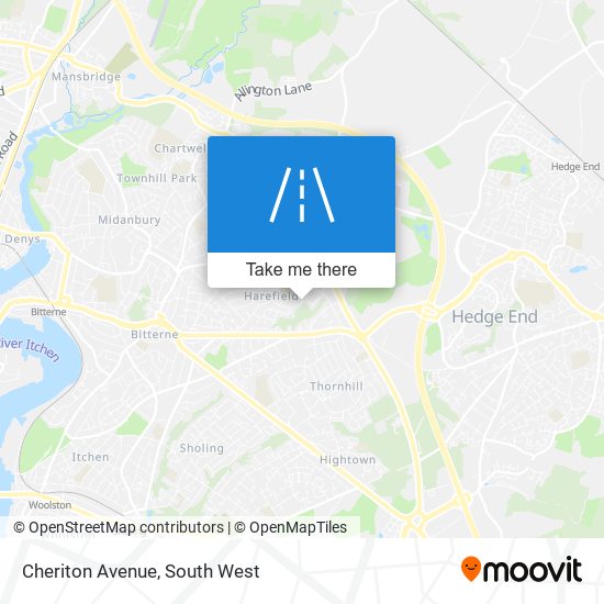 Cheriton Avenue map