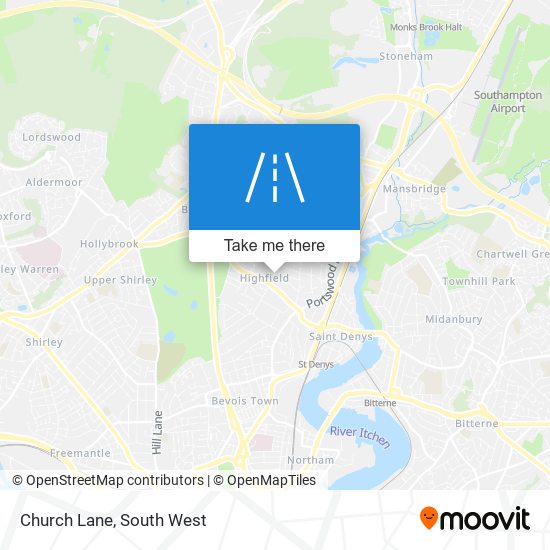 Church Lane map