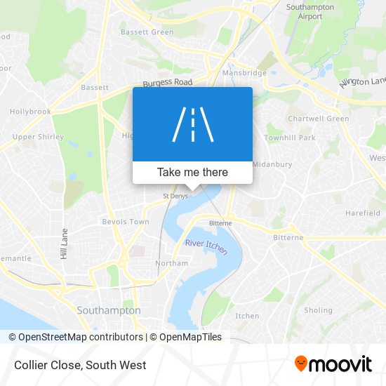 Collier Close map
