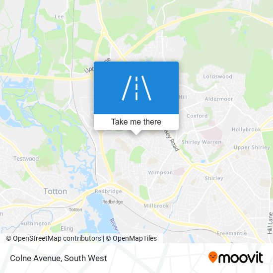 Colne Avenue map