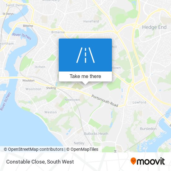 Constable Close map