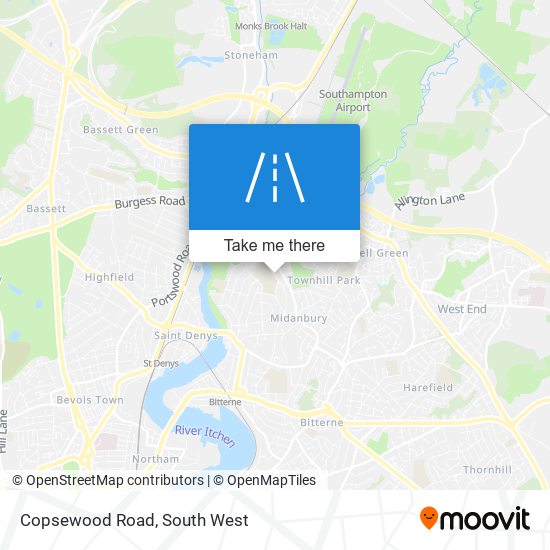 Copsewood Road map