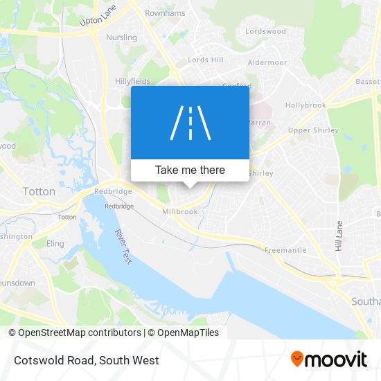 Cotswold Road map