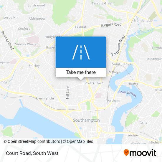 Court Road map