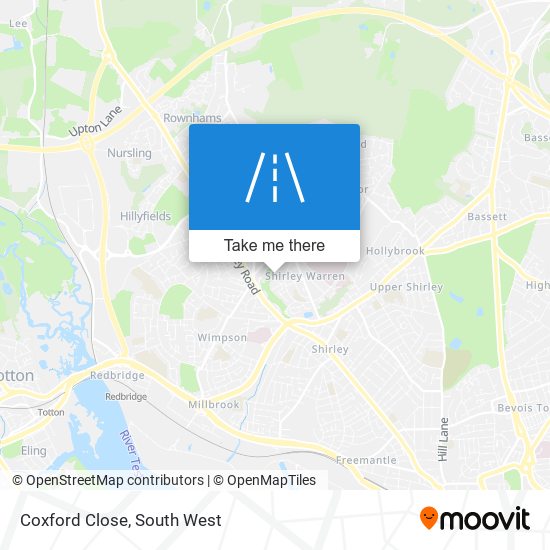 Coxford Close map
