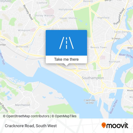 Cracknore Road map