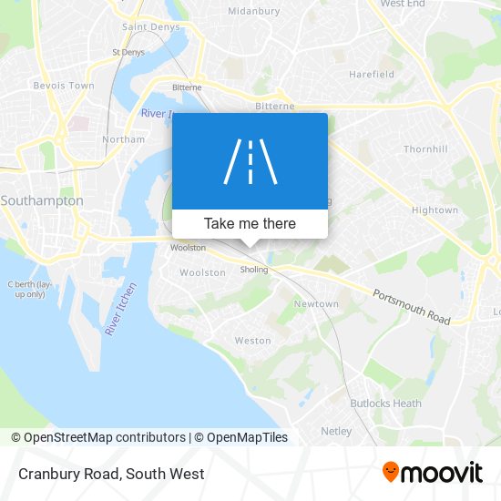 Cranbury Road map