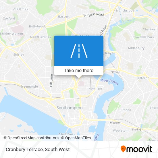 Cranbury Terrace map