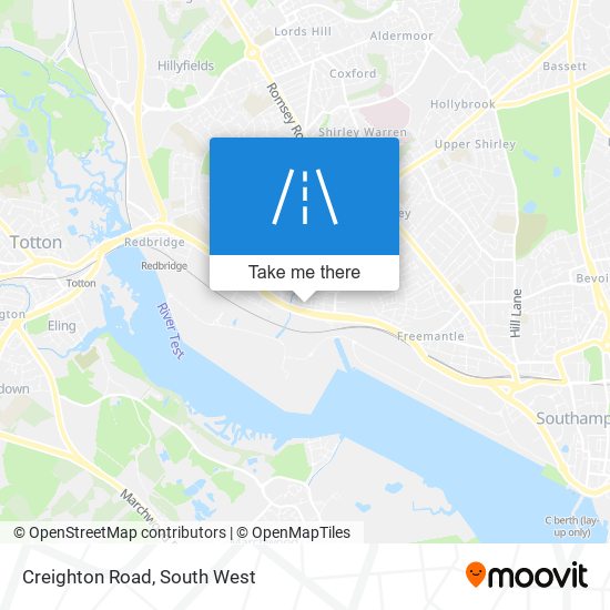 Creighton Road map