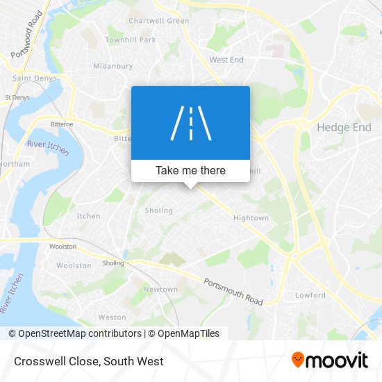 Crosswell Close map