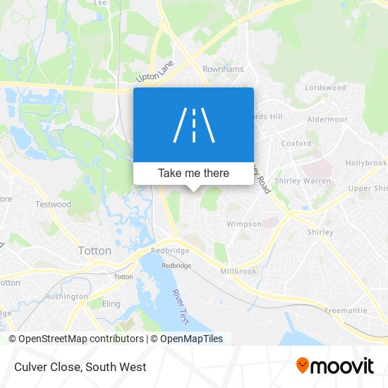 Culver Close map