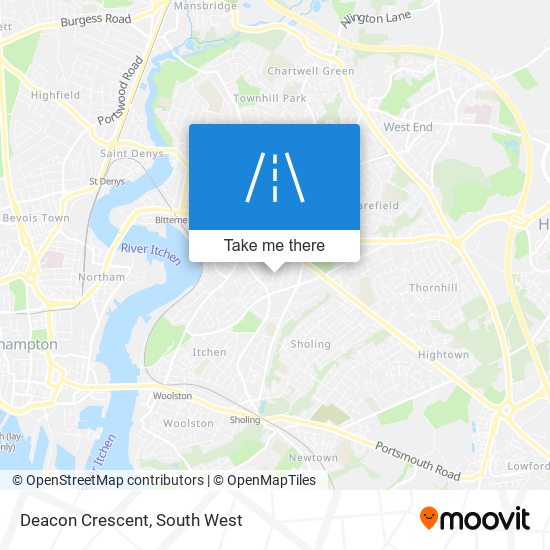 Deacon Crescent map