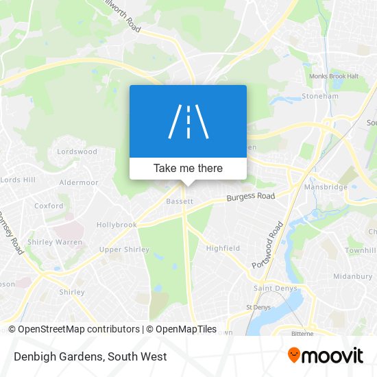 Denbigh Gardens map