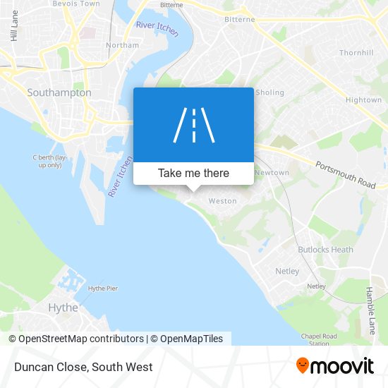 Duncan Close map