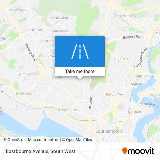 Eastbourne Avenue map