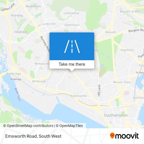 Emsworth Road map
