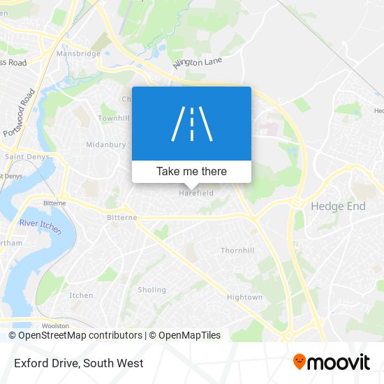 Exford Drive map