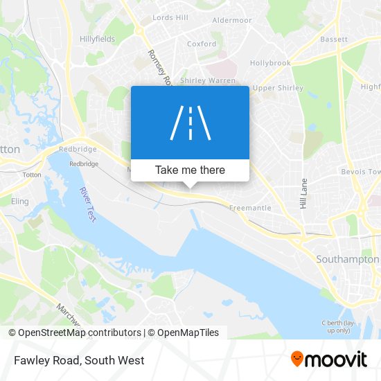 Fawley Road map