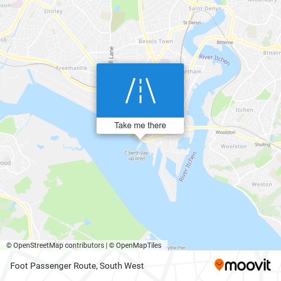 Foot Passenger Route map