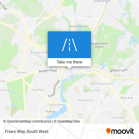 Friars Way map