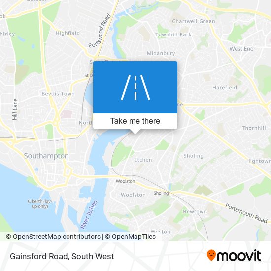 Gainsford Road map