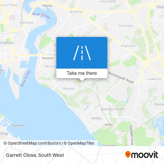 Garrett Close map