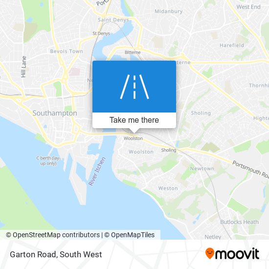 Garton Road map
