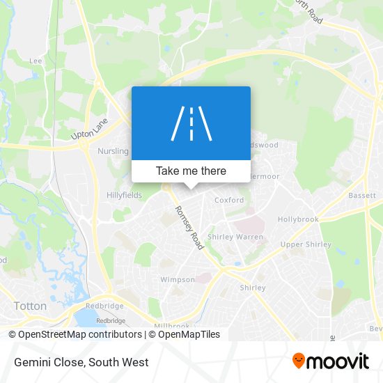 Gemini Close map